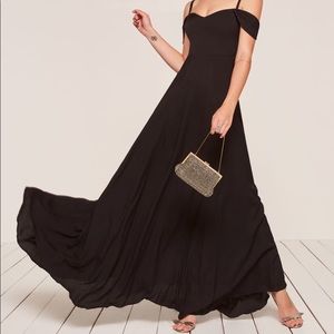 NWOT Black Poppy Dress Reformation